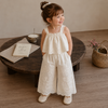 TinyLuxe – Ensemble d'été composé d'un haut en dentelle et d'un pantalon à jambes larges