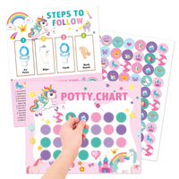 Thumbnail for Potty Training – Ludique et motivant - carte d'apprentissage de la propreté avec autocollants
