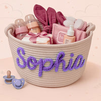 Thumbnail for CuddleBasket – Adorable et personnel – Panier à langer personnalisé