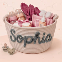 Thumbnail for CuddleBasket – Adorable et personnel – Panier à langer personnalisé