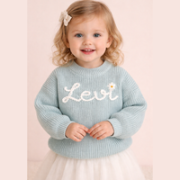 Thumbnail for TinyStitch – Pull tricoté personnalisé avec prénom pour enfants