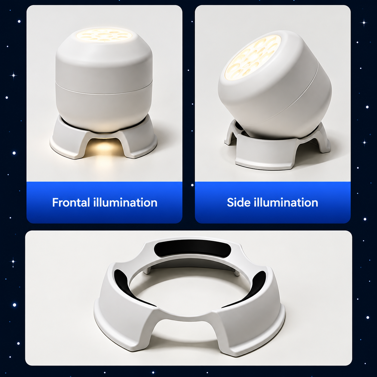 FrostyLight – Magique et plein d'ambiance – Lampe de projecteur rotative (Noël et Halloween)