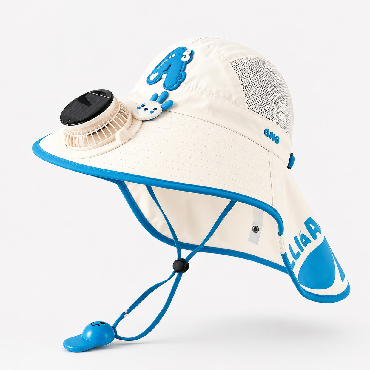 HappyShade – Protection solaire et rafraîchissement – Chapeau d'été pour enfants avec ventilateur