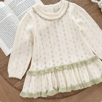 Thumbnail for MiniBelle – Élégante et douce – Robe de bébé tricotée avec volants