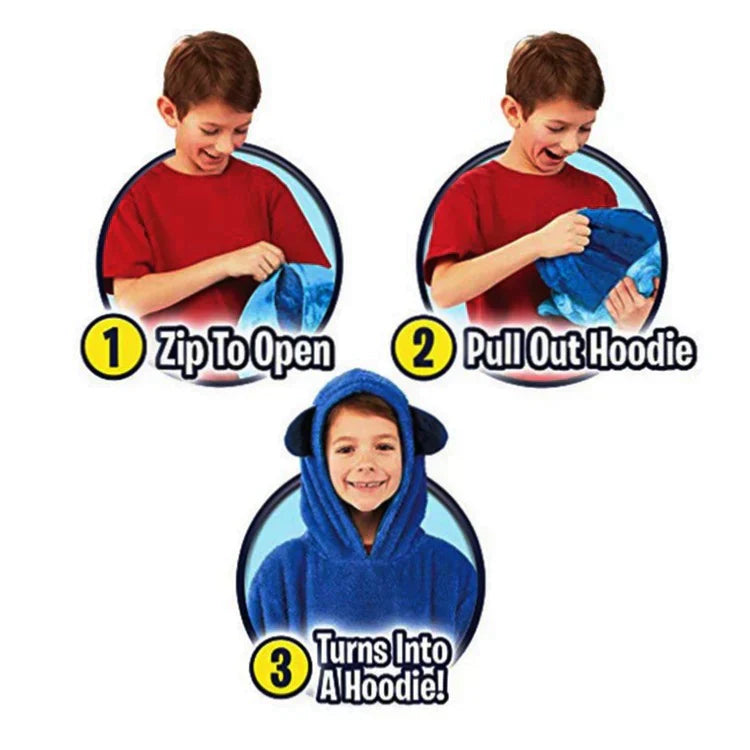 CuddleHoodie™ - Le sweat à capuche doux et ludique - Chaleur et amusement pour enfants