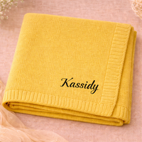 Thumbnail for Personalized Baby Blanket – Douce et unique – Couverture en coton personnalisée et brodée
