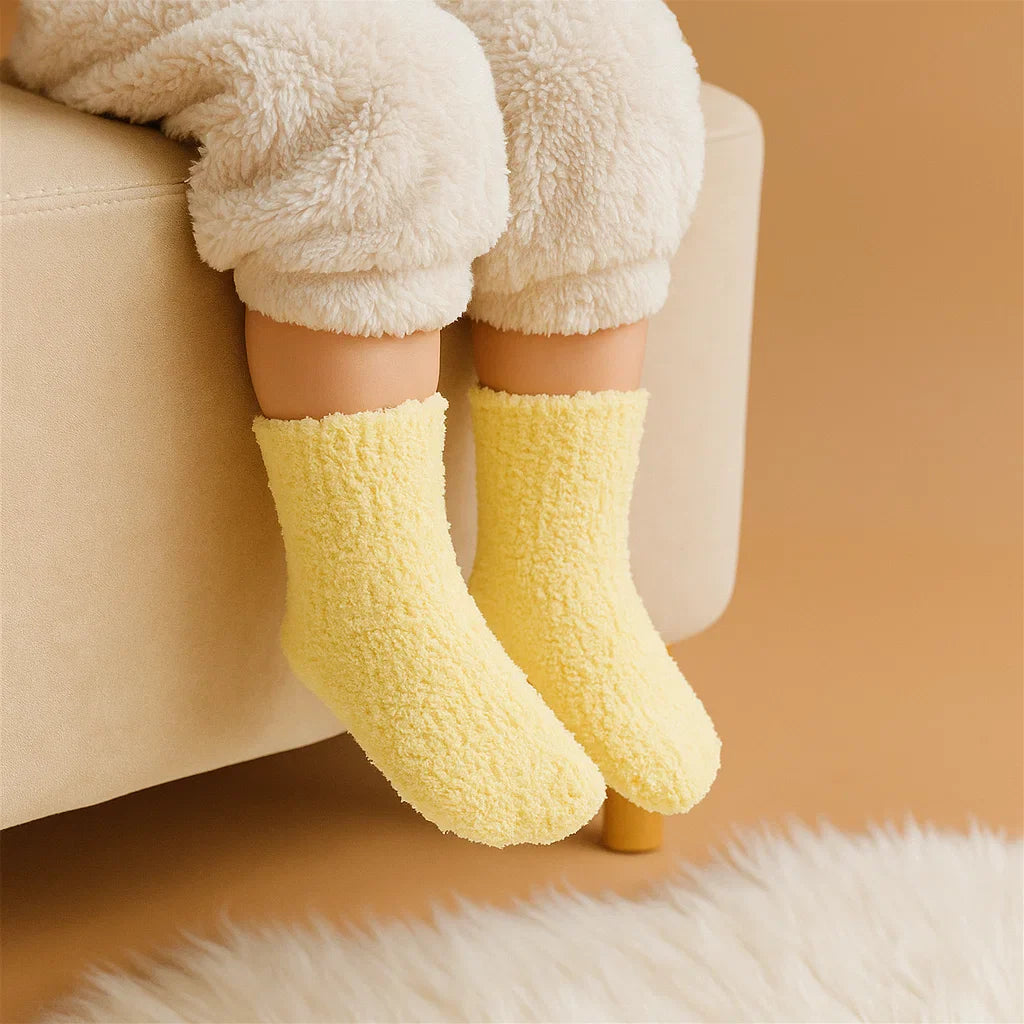 SnuggleBoo – Chaudes et douces – Chaussettes en polaire pour bébés