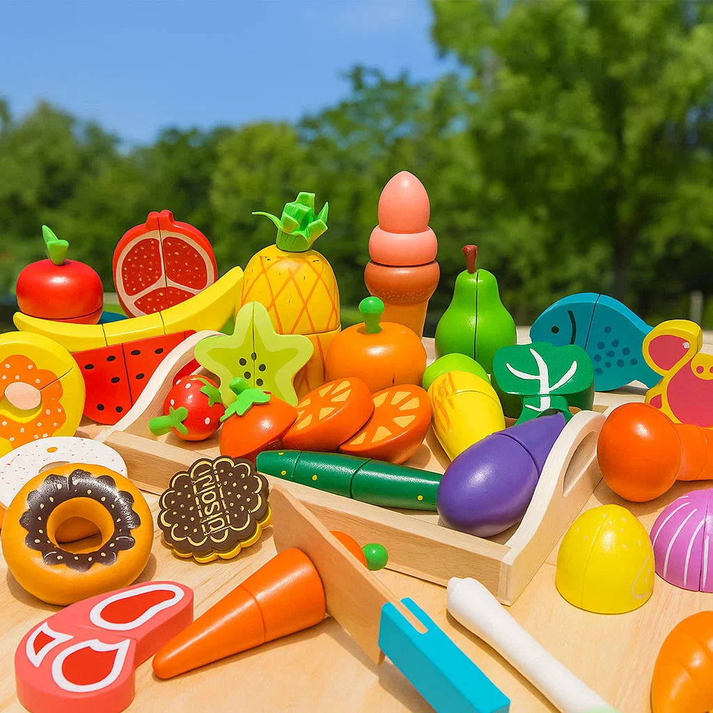 MiniChef – Amusant et créatif – Set de jeu magnétique en bois pour la cuisine