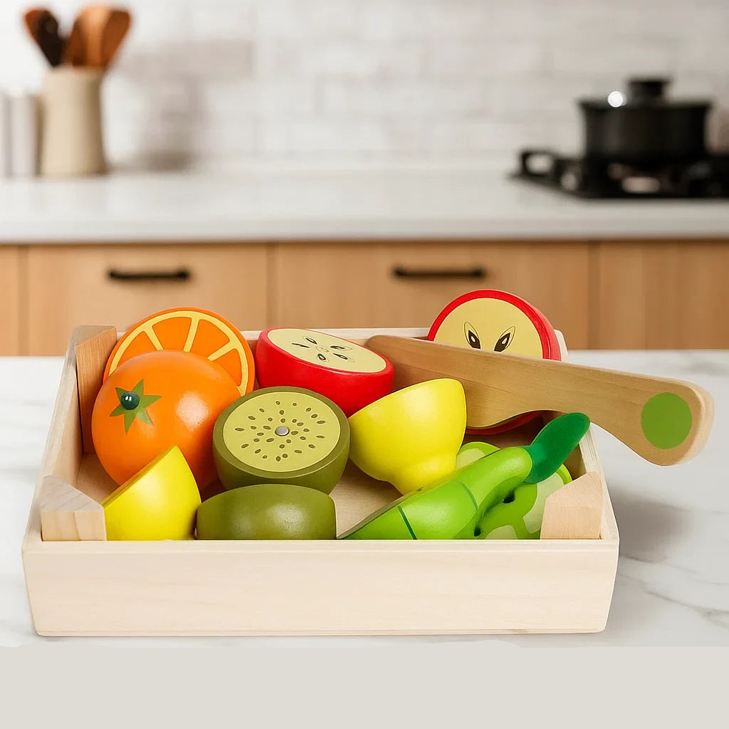MiniChef – Amusant et créatif – Set de jeu magnétique en bois pour la cuisine