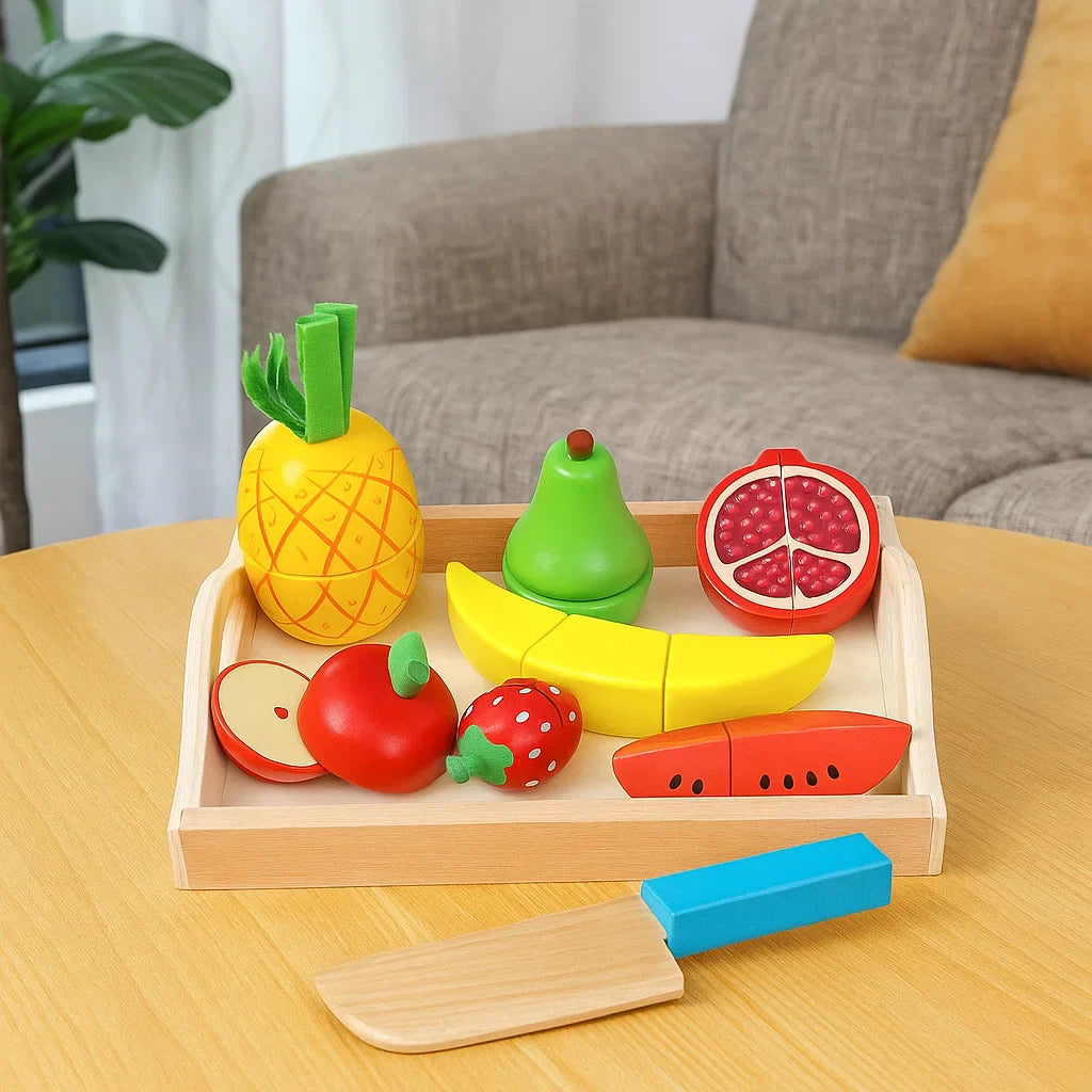 MiniChef – Amusant et créatif – Set de jeu magnétique en bois pour la cuisine