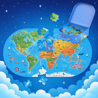 Thumbnail for GeoMap – Éducatif et amusant – Puzzle de sol « Carte du monde »