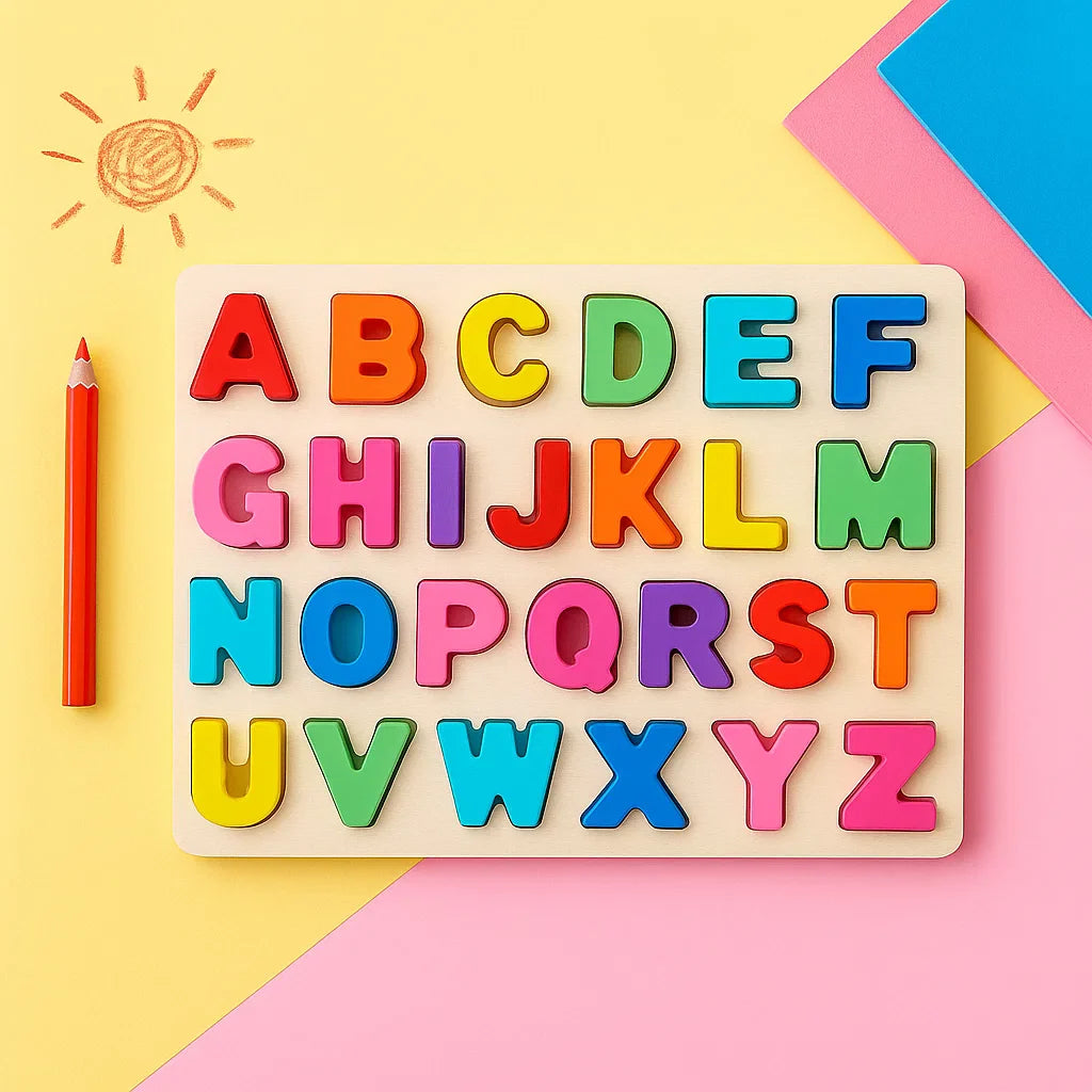 AlphaBlocks – Bois & Éducatif – Puzzle lettres 3D
