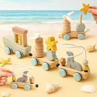 Thumbnail for HappyTrain – Montessori & Fun – Train en bois