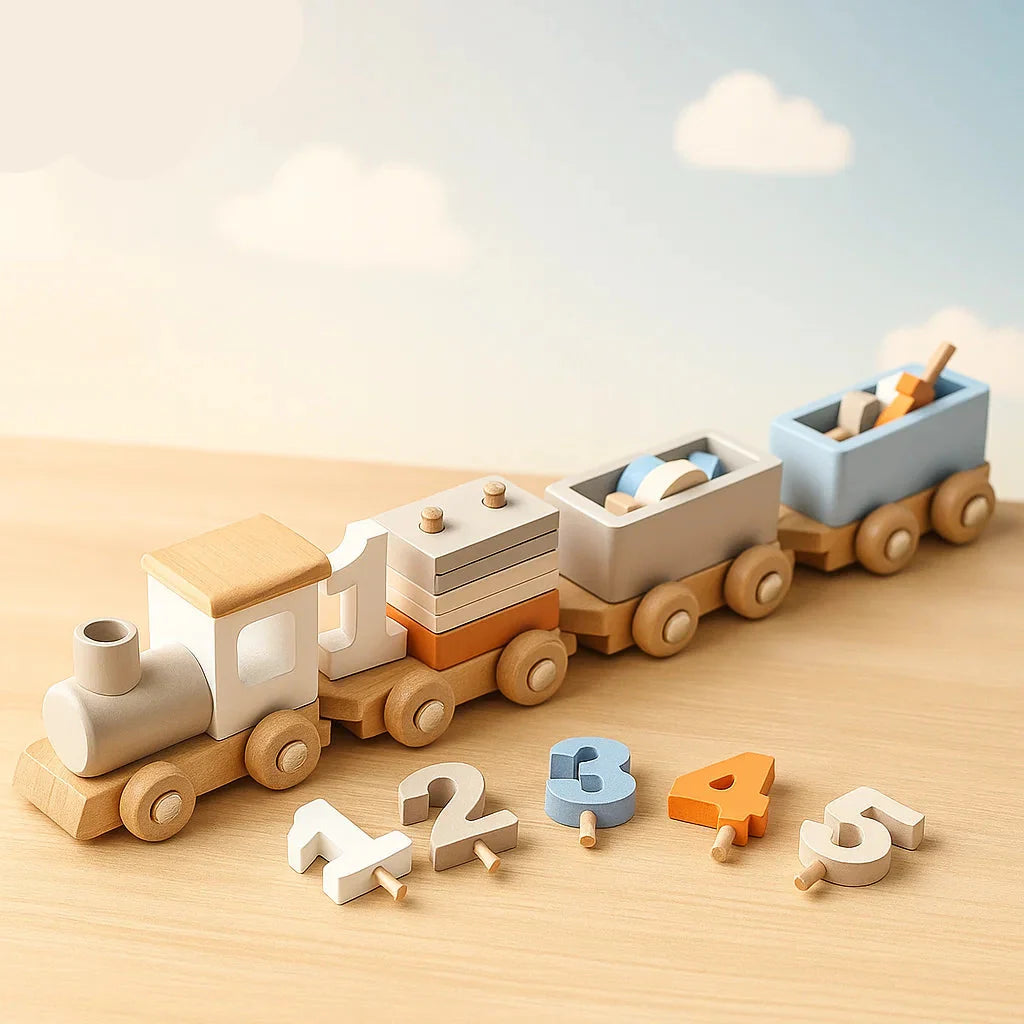 HappyTrain – Montessori & Fun – Train en bois