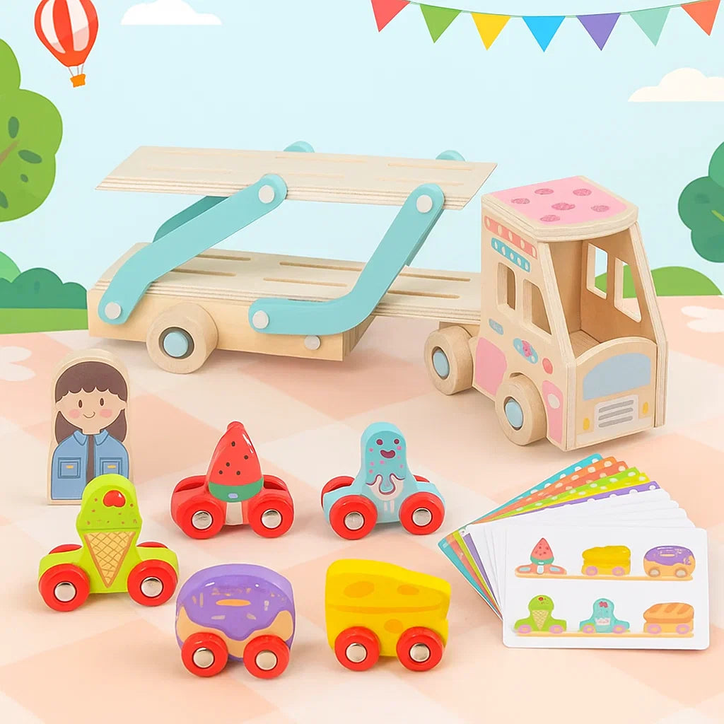 CargoMatch – Créatif et éducatif – Camion en bois
