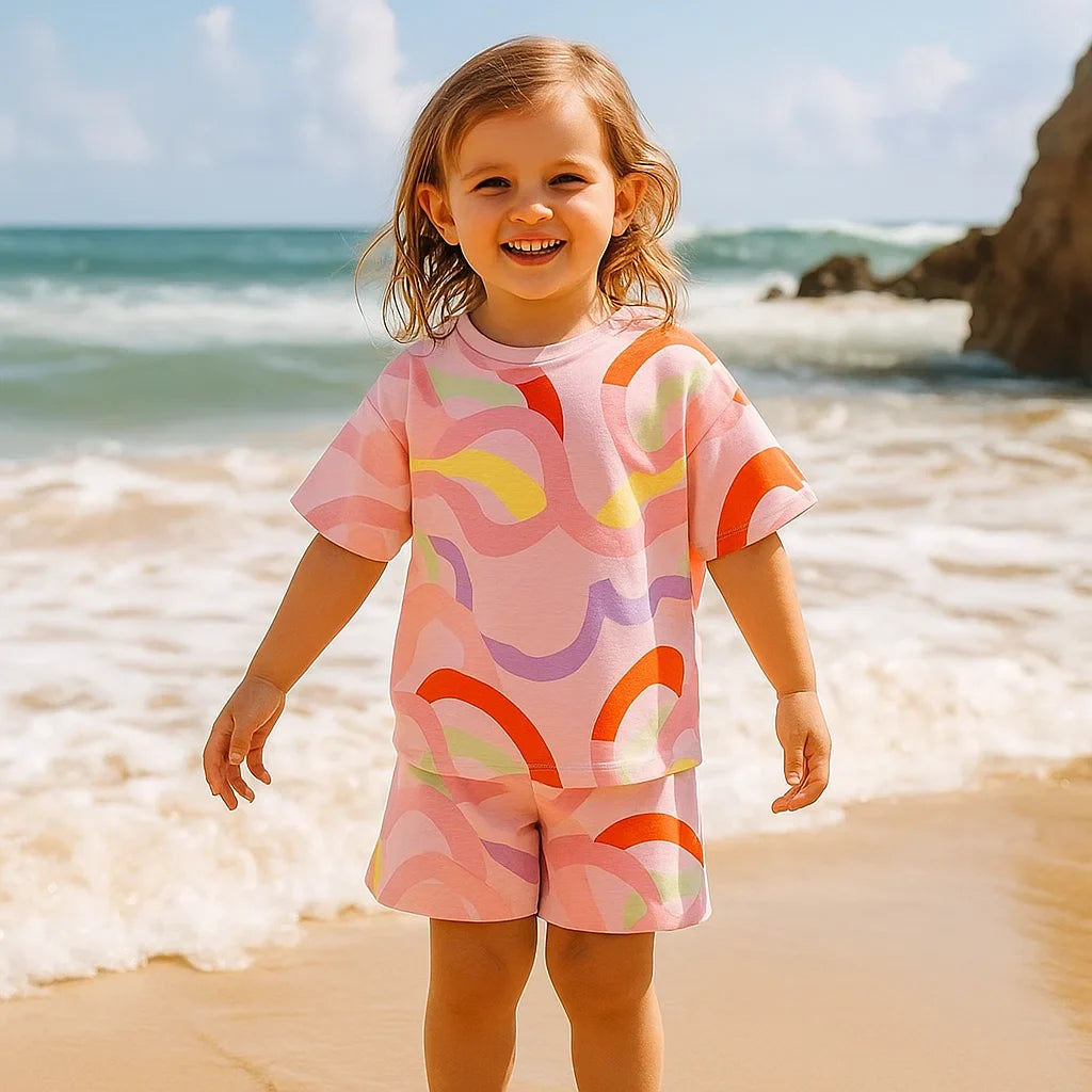 SunnyBloom – Été & Adorable – Ensemble d'été assorti