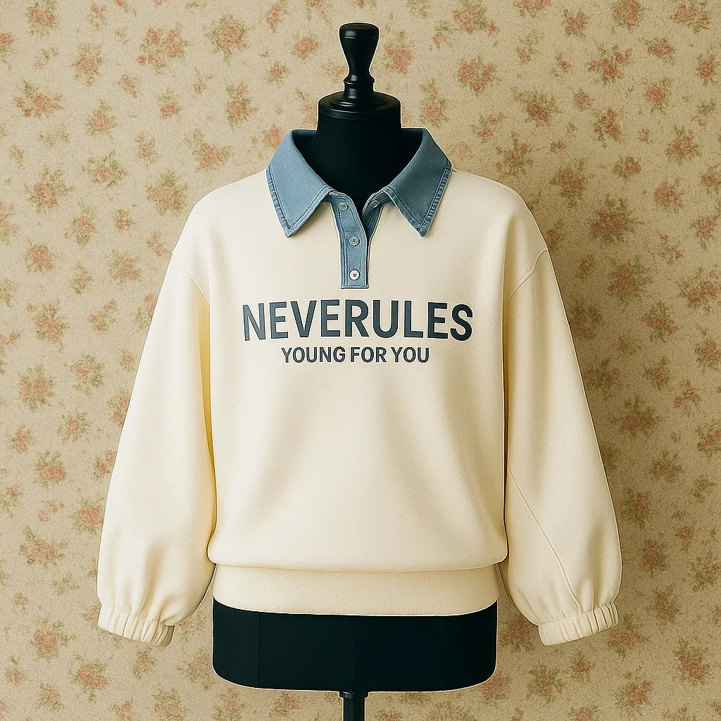 FashionKids – Élégant et ludique – Polo à col en denim