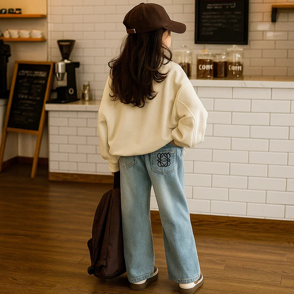 FashionKids – Élégant et ludique – Polo à col en denim