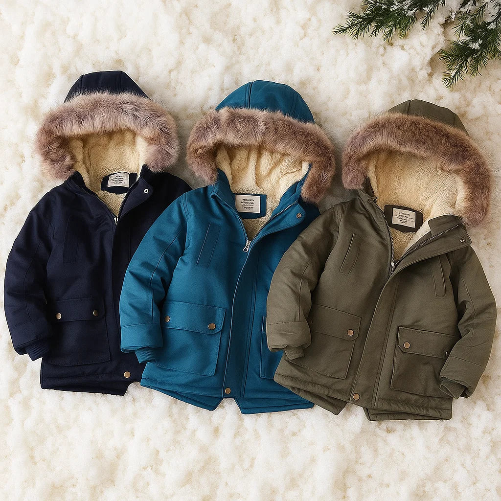 CozyTrend – Élégant et chaud – Parka d'hiver avec col en fourrure