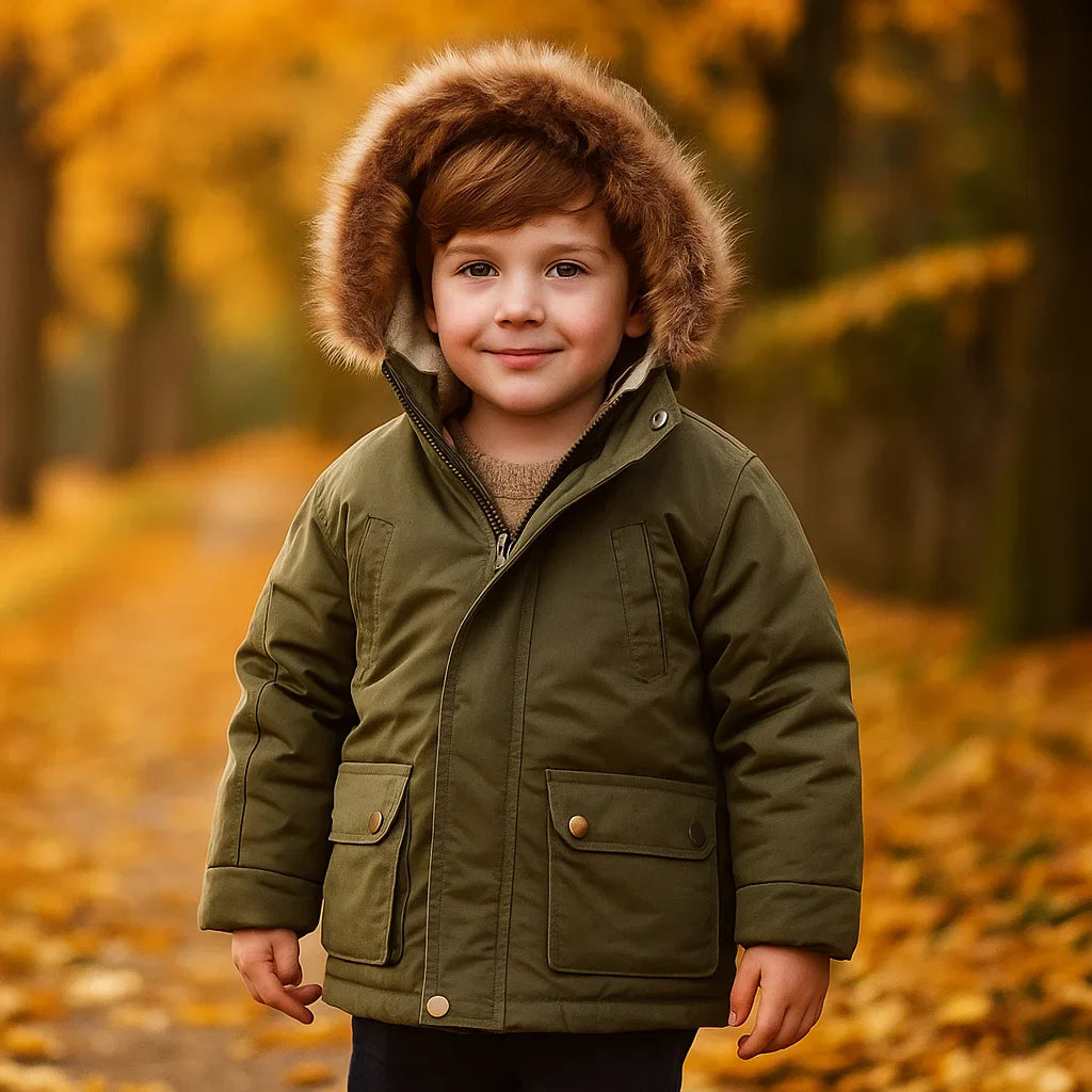 CozyTrend – Élégant et chaud – Parka d'hiver avec col en fourrure