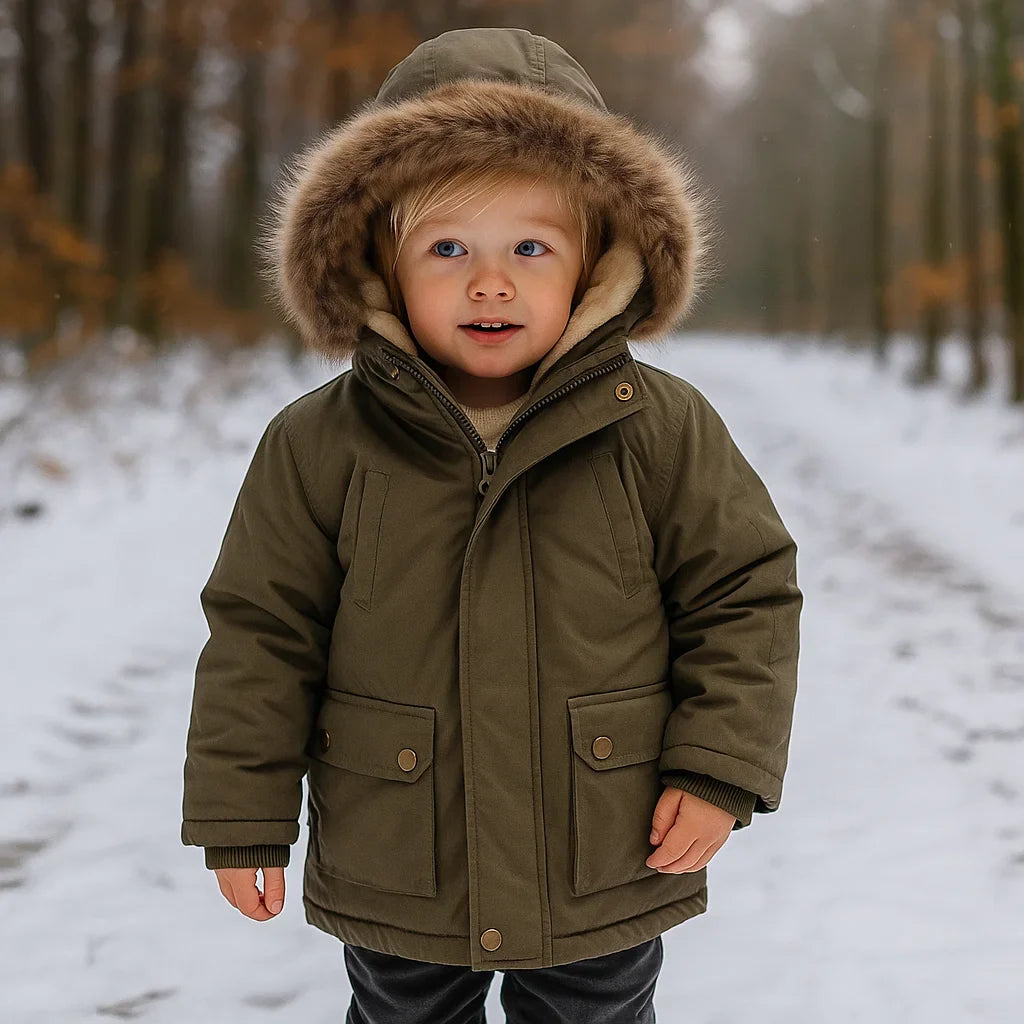 CozyTrend – Élégant et chaud – Parka d'hiver avec col en fourrure