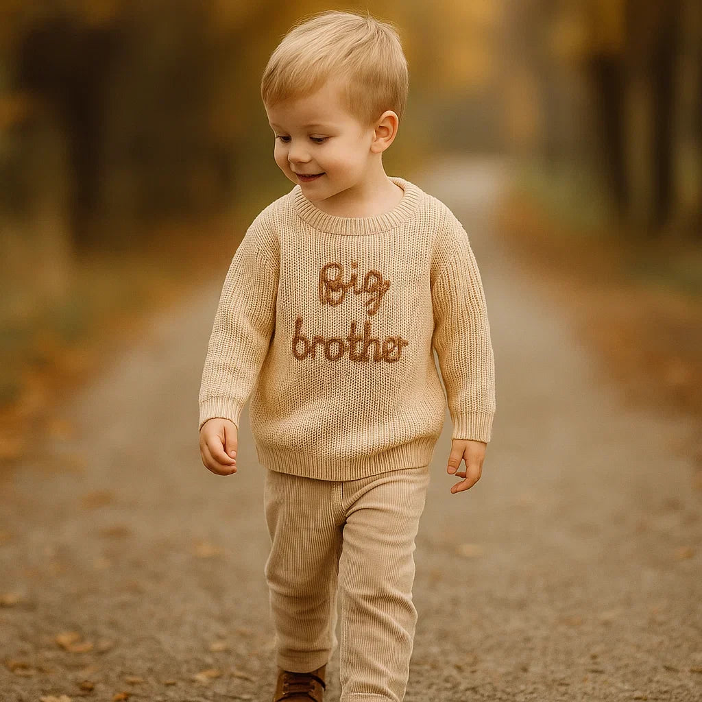 MiniTrend – Confortable et moderne – Pull pour enfant avec « Big Brother »