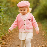 Thumbnail for CozziWear – Chaud et tendance – Cardigan tricoté avec des oursons