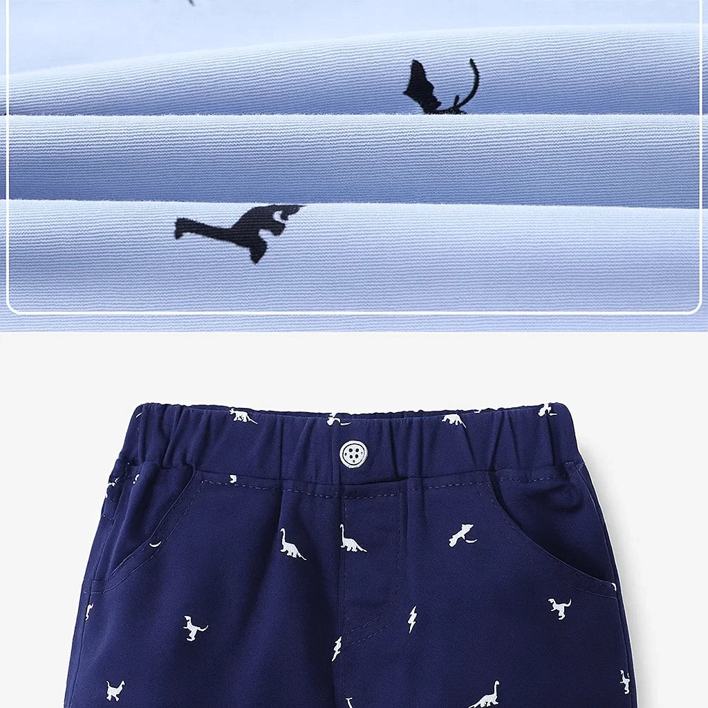 CoolKiddo – Frais et confortable – Short avec motif dinosaure