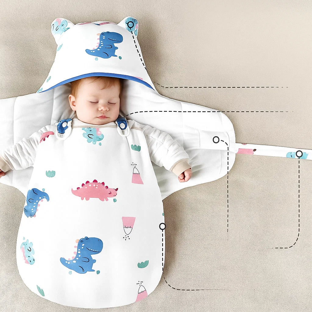SnuggleBear – Confort et commodité – Couverture en coton pour emmailloter bébé