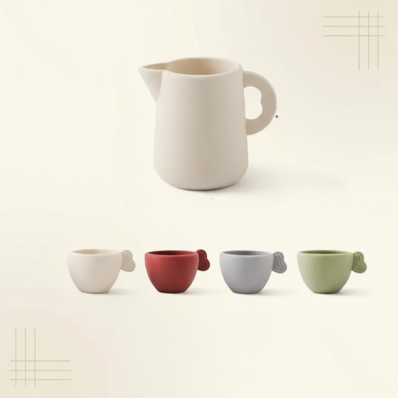 Woods – Amusant et interactif – Service à thé en bois pour enfants