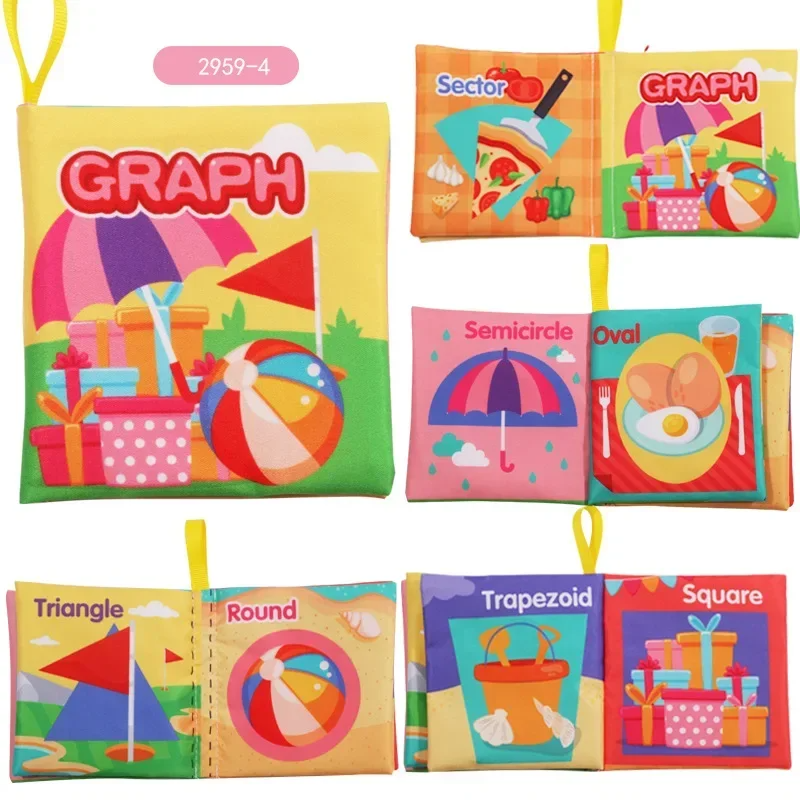 Rattle Book™ - Son et mouvement - Livret de tissus