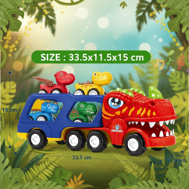 DinoDrive – Créativité et aventure – Set de jeu « Camion 5 en 1 »