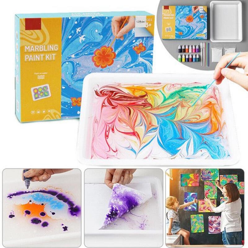 Water Marbling Paint Set™ – Création des œuvres d'art uniques - kit de peinture sur l'eau