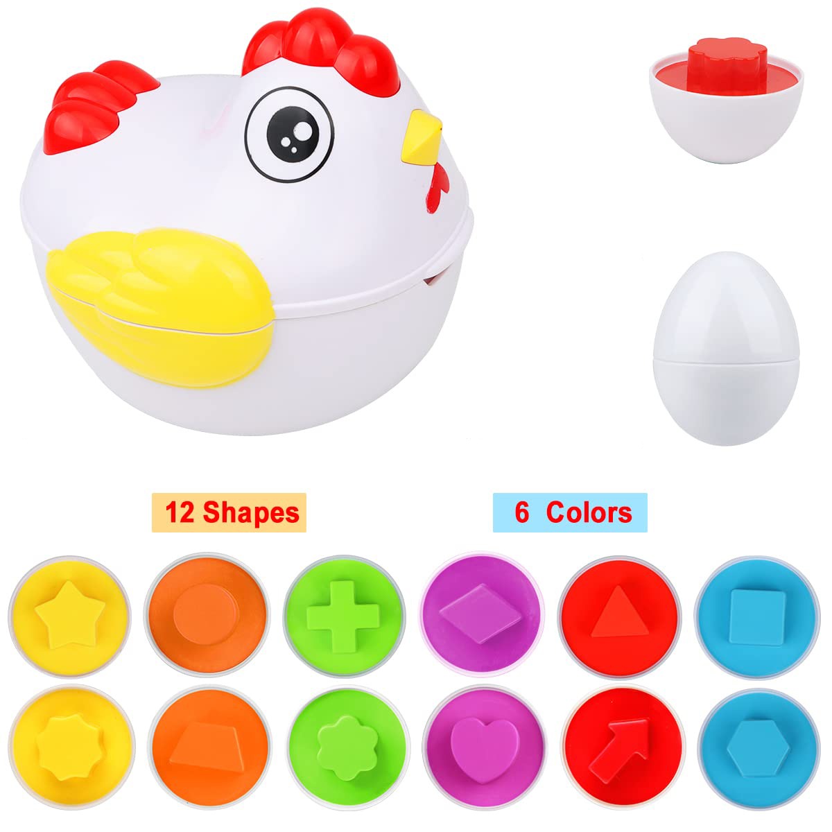 Egg Puzzle™ - Casse-tête pour les enfants - Jeu créatif de boîtes d'œufs