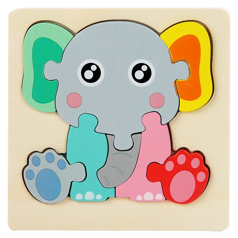 3D Wooden Puzzle™ - Jouer à l'aventure avec les animaux - Puzzle