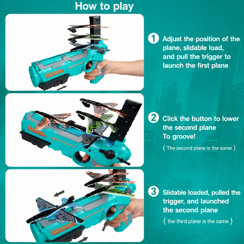 FlyHero – Créatif et interactif – Blaster d'avion pour enfants
