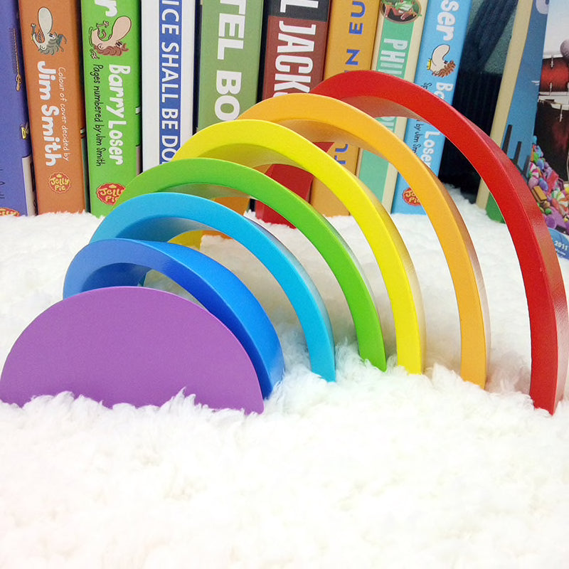 Woods™ - Jouets Montessori - Arc-en-ciel en bois