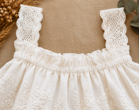 Thumbnail for TinyLuxe – Ensemble d'été composé d'un haut en dentelle et d'un pantalon à jambes larges