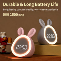 Thumbnail for BunnyGlow – Mignon et pratique – Réveil numérique pour enfants avec veilleuse