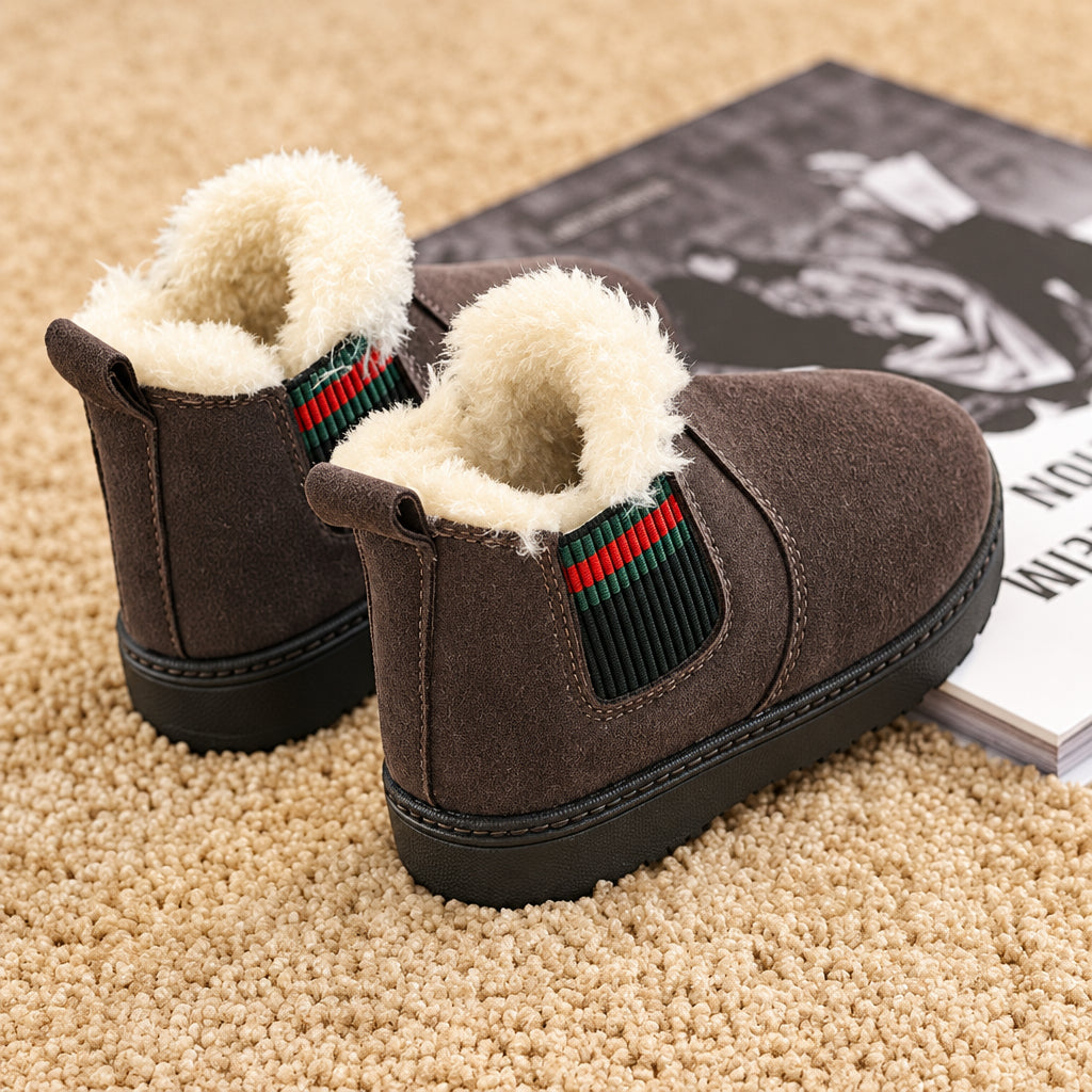 SnowySteps – Chaudes et douillettes – Bottines d'hiver pour bébé avec doublure en peluche