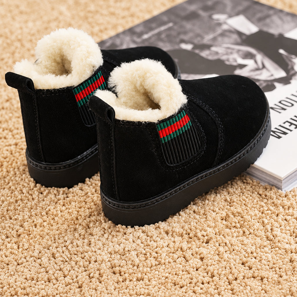 SnowySteps – Chaudes et douillettes – Bottines d'hiver pour bébé avec doublure en peluche
