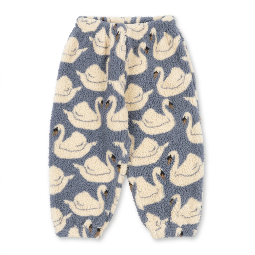 FuzzyPants – Doux et chaud – Pantalon en peluche pour enfants avec des imprimés ludiques