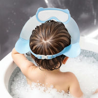 Thumbnail for SplashGuard – Confortable et pratique – Bonnet de douche pour bébé avec protection pour le visage