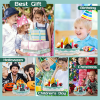 Thumbnail for TinyChef – Éducatif et amusant – Set de cuisine en bois avec gâteau et accessoires