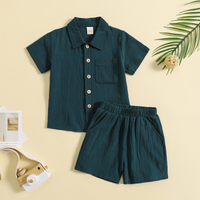 Thumbnail for Mini Fashion - Ensemble d'été en coton et lin Garçons