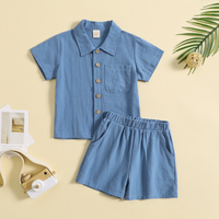 Thumbnail for Mini Fashion - Ensemble d'été en coton et lin Garçons