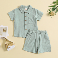 Thumbnail for Mini Fashion - Ensemble d'été en coton et lin Garçons