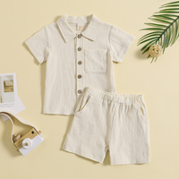 Thumbnail for Mini Fashion - Ensemble d'été en coton et lin Garçons