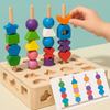 Woods™ - Encourager la créativité et améliorer les compétences - Jeu de puzzles Montessori colorés