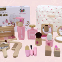 Thumbnail for Wooden Makeup Play Set – Créativité et jeux de rôle – Trousse de maquillage en bois